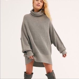 Free People Cocoa Oversized Chunky Knit Sweater